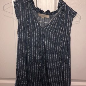 Loft blue top
